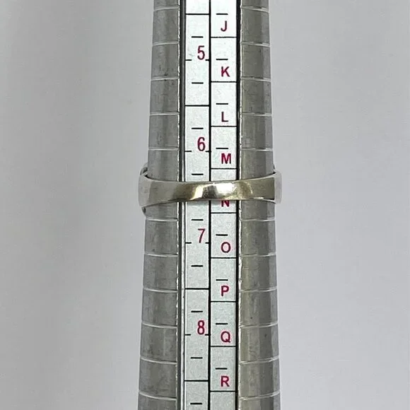 Premier Designs Sterling Silver 925 Simulated Turquoise Sodalite Band Ring 6.5 - Picture 9 of 16